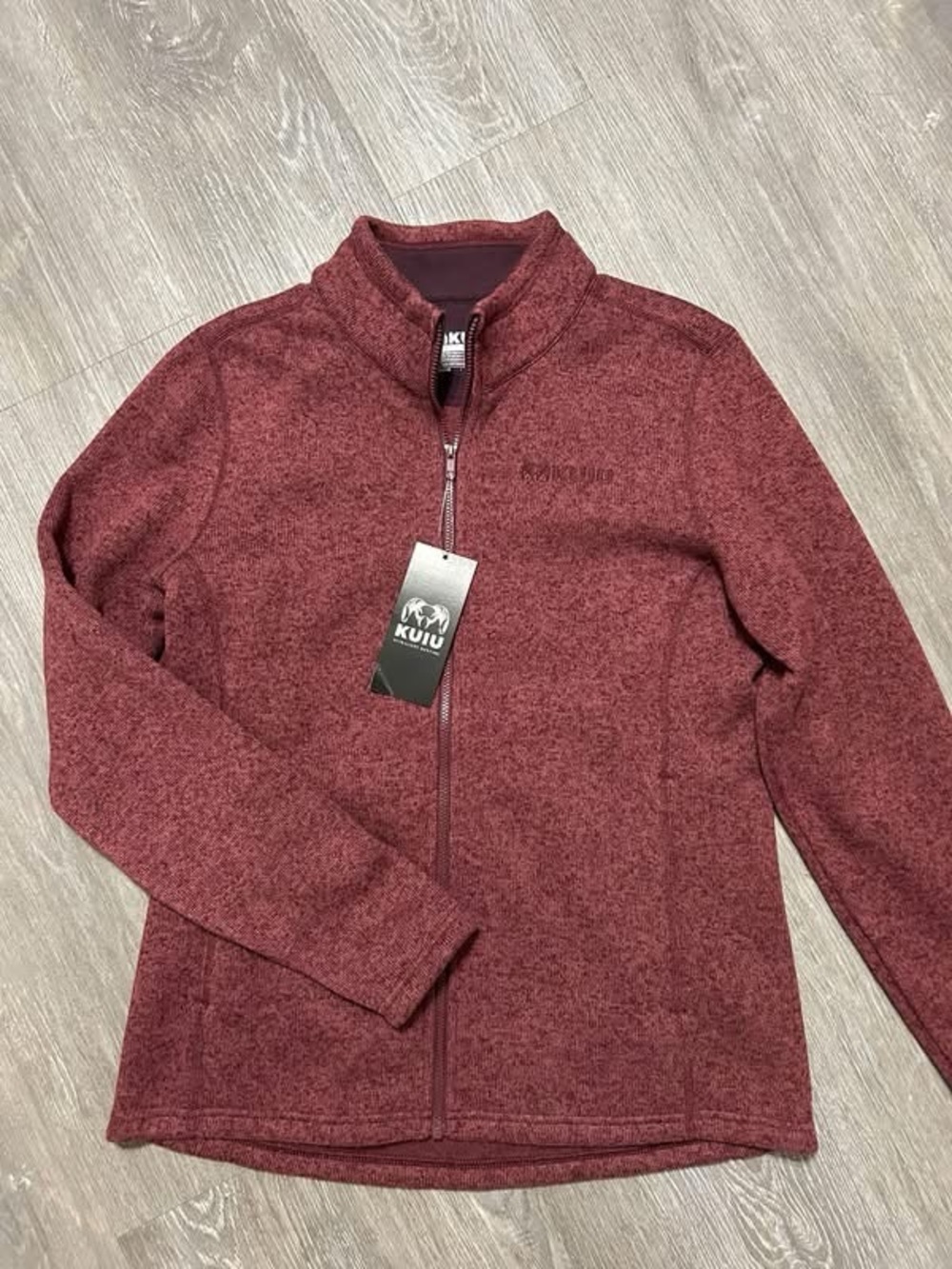 KUIU Women's Heathered Maroon Full-Zip Jacket